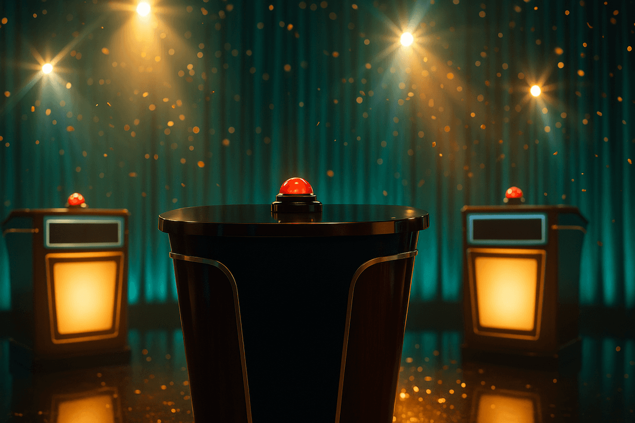 Trivia Quiz Show Template: Make a Game-Show Episode With a Host and Two Contestants